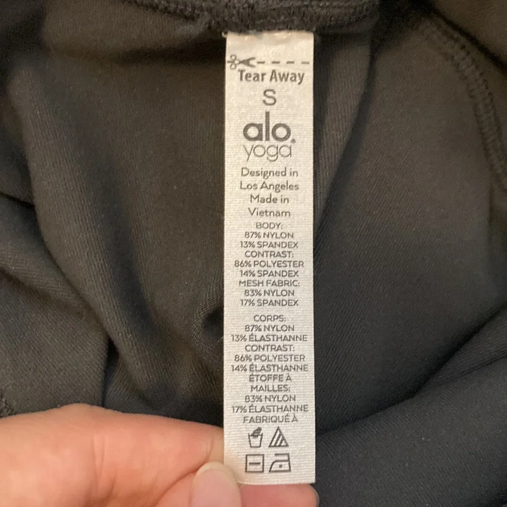 Alo Moto Leggings Gray Size S